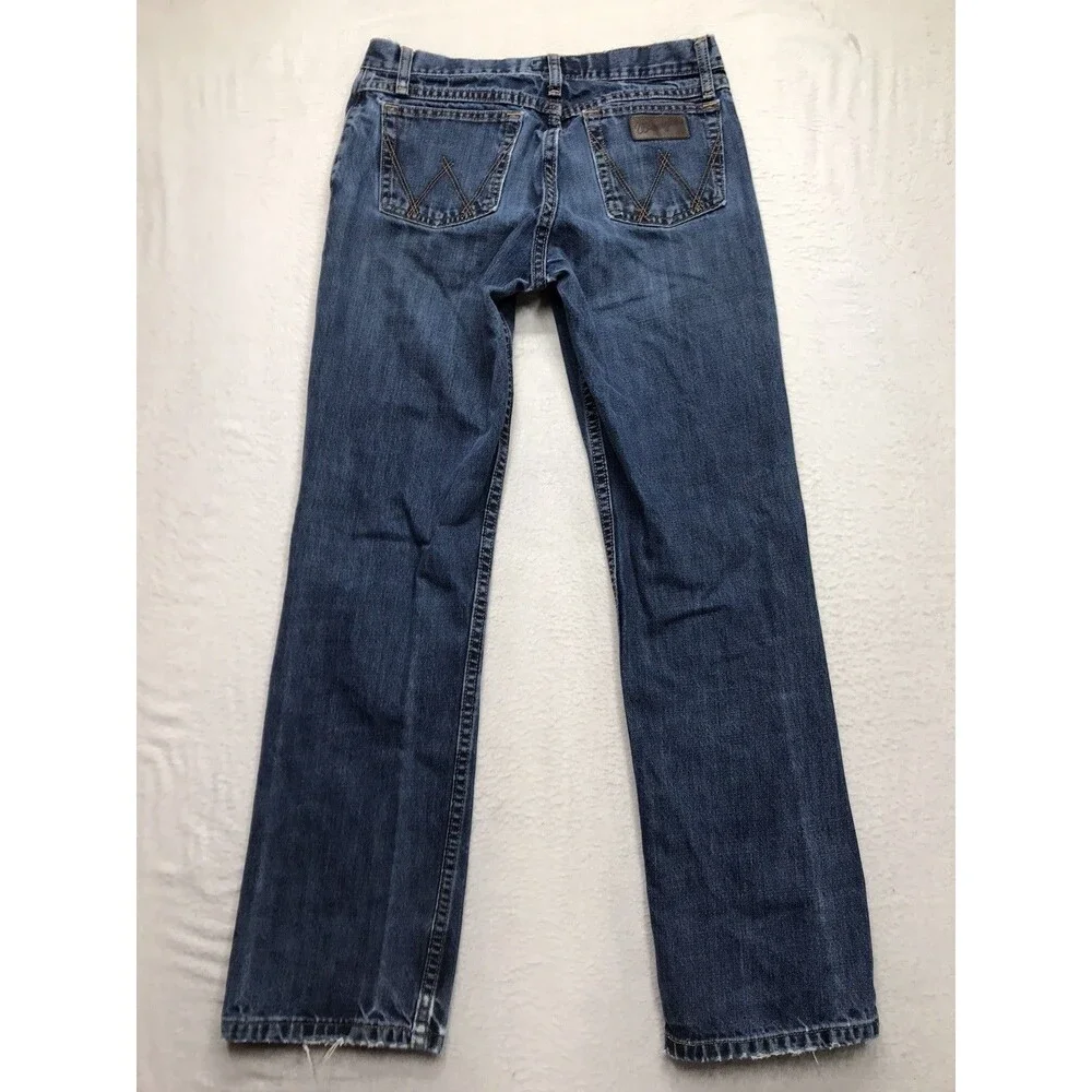 WRANGLER 20X Style 02 Jeans Men 30x31 Slim Fit Distressed Whiskered Western